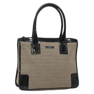 Gucci Tweedehands Canvas handtassen - Dames - Pre-owned - Beige - Maat: ONE Size Leer
