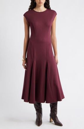Nordstrom Princess Seam Fit & Flare Dress in Burgundy Royale at Nordstrom Rack, Size Xx-Small