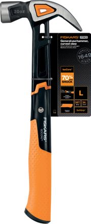 Fiskars Isocore Finishing Hammer - Curved Head - L