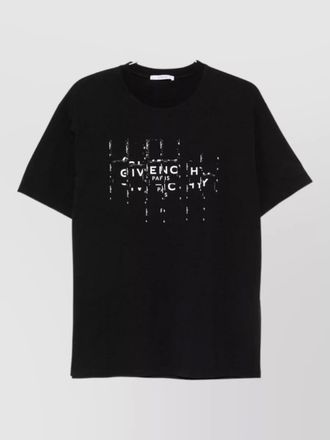 Givenchy cotton poplin t shirt choker detail