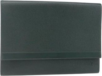 Louis Vuitton Pre-owned Clutches, female, Green, Size: ONE SIZE Pre-owned Clutch