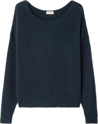 American Vintage Maglione Damsville con scollo a barca - Blu