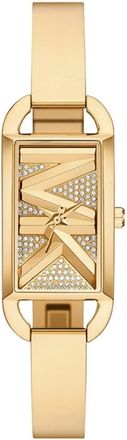 Michael Kors Gouden Empire Horloge- Moderne Stijl - Dames - Horloges - Geel - ONE Size - Accessoires