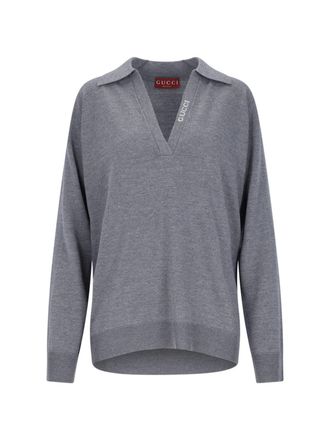 Gucci Polo In Maglia Logo