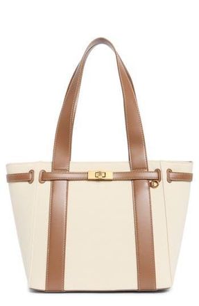 Steve Madden Banchor Canvas Tote in Natural Canvas/Nutshell at Nordstrom Rack