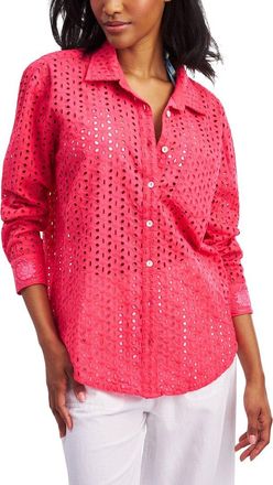 Roller Rabbit Malina Eyelet Boyfriend Shirt