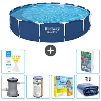Bestway Piscina Bestway Steel Pro Redonda - 396x84 Cm - 7-piezas S224