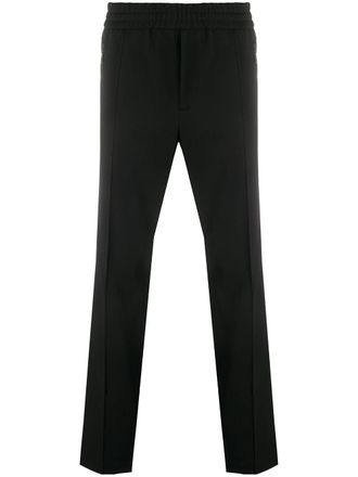 Moncler mid-rise straight leg trousers - Black