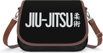 Generic Jiu Jitsu Womens Crossbody Bag Fashion Shoulder Handbags Message Tote Bag with Adjustable Strap