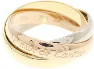 Cartier Pink Gold White Gold Yellow Gold Yellow Gold (18K) Pink Gold (18K) White Gold (18K) Band Ring (Pre-Owned)