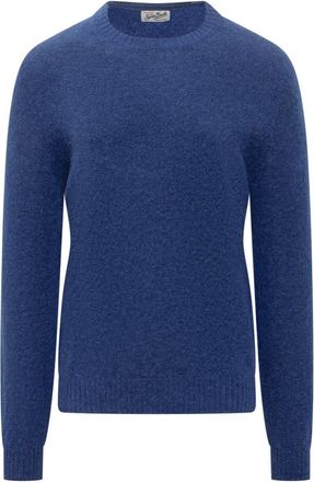 MC2 Saint Barth Regent Sweater - Heren - Ronde hals truien - Blauw - XL - Wol - Truien & Vesten