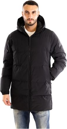 People of Shibuya Tama Pm 980 Lange Gewatteerde Donsjas - Heren - Gewatteerde jassen - Zwart - XL - Nylon - Jassen