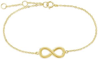 Sterling Forever Sterling Silver Delicate Infinity Bracelet