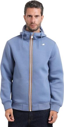 K-Way Rainer Spacer Fleece - Heren - Vesten met rits - Blauw - L - Polyester - Hoodies & sweatvesten
