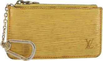 Louis Vuitton Pre-owned Wallets, female, Yellow, Size: ONE SIZE Pre-owned Leather Wallet