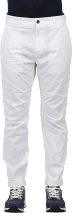 Mason's Katoenen Franse Zakbroek - Heren - Chinos - Wit - S - Katoen - Broeken