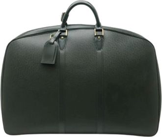 Louis Vuitton Vintage, unisex, Groen, ONE Size, Leer, Pre-owned Weekendtas