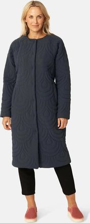 Ilse Jacobsen Womens Blossom long quilted coat - Black - Size: 10