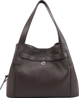 Paul Costelloe Womens Donato Leather Shoulder Bag - Brown - One Size