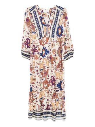 BA&SH Valley midi dress - Neutrals