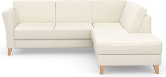 Sit&more Ecksofa »Visby L-Form« Wahlweise mit Bettfunktion und Stauraum, frei im Raum stellbar