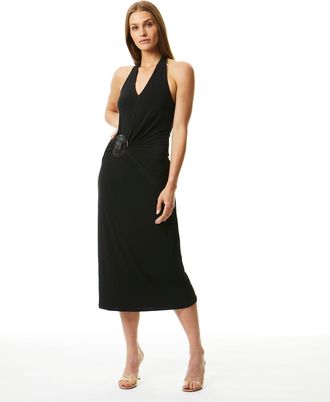 Adrienne Landau Marble Halter Dress