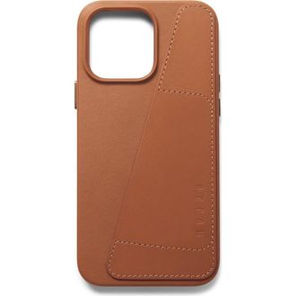 Mujjo Full Leather MagSafe Wallet Case for iPhone 14 Pro Max in Light Tan at Nordstrom