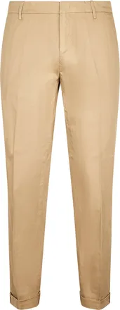 Dondup Mid-Rise Relaxed Fit Trousers with Cuffed Hem