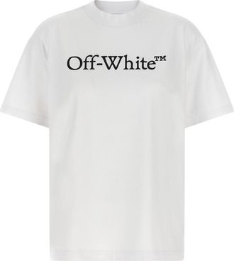 Off-white White Logo Crew Neck T-Shirt