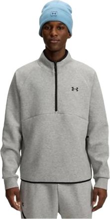 Under Armour Hoodies & sweatvesten, Heren, Grijs, XL, Katoen, Unstoppable Fleece Sweatshirt 1/2 Zip