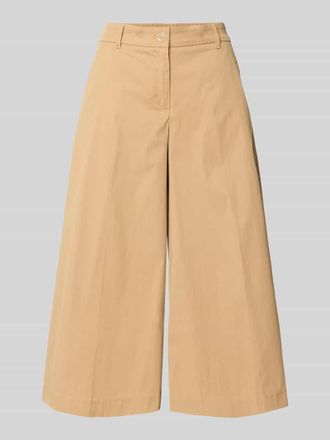 Brax Brax Regular Fit Culotte aus Baumwoll-Mix Modell MELLI in Beige, Gr&ouml;&szlig;e 34