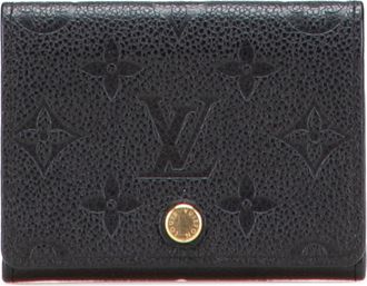Louis Vuitton Black Noir Leather Wallet (Bi-Fold) (Pre-Owned)