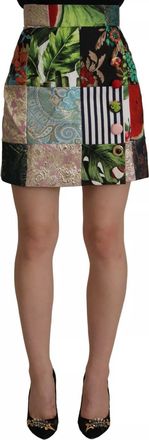 Dolce & Gabbana Multicolor Patchwork A-line Polyester Womens Skirt