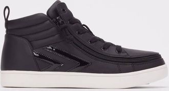 Billy Footwear Womens Cs Mid Sneaker In Black Leather
