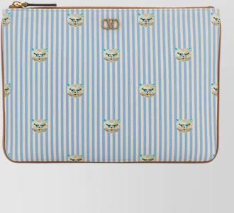 Valentino Garavani leather printed pouch