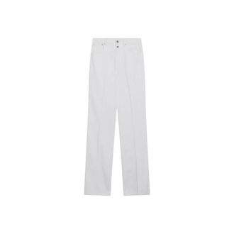Christophe Lemaire Pantaloni dritti a vita alta - - Trousers - Donna - Bianco - M