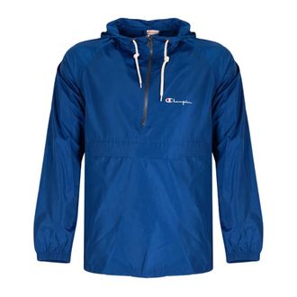 Champion Chaqueta Cortavientos Media Cremallera - Sport - Hombre - Azul - S
