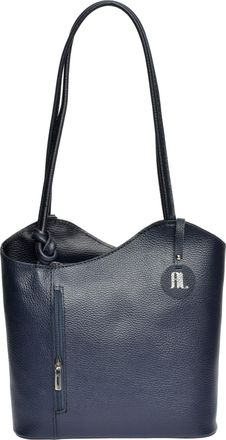 Anna Luchini Blauw Rundleer Tas