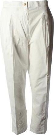Pinko Chinos - Dames - Chinos - Wit - S - Katoen - Broeken