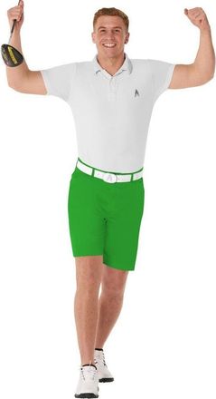 Royal & Awesome Shorts Mens Kelly Belted Waist Flat Front Golf DDR376