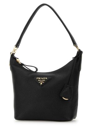 Prada Womens Black Leather Shoulder Bag Nero 1 Borse A Mano