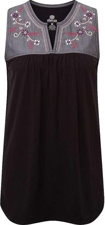Sherpa Womens Shaanti Embroidered Top - Black XXL