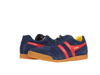 Gola Harrier Mens Shoes Navy/Red/Sun : 10.5 D - Medium, Suede