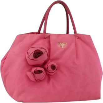 Prada Pre-owned Tote Bags, female, Pink, Size: ONE SIZE Pre-owned Vintage Tote Bag