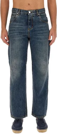 Etro Easy Fit Cotton Jeans - Blue