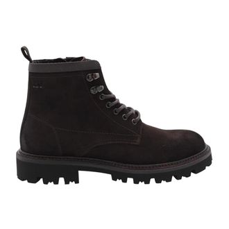 HUGO BOSS Hugo, Lace-up Boots, male, Brown, Size: 11 US Herb-Infused Ankle Boot
