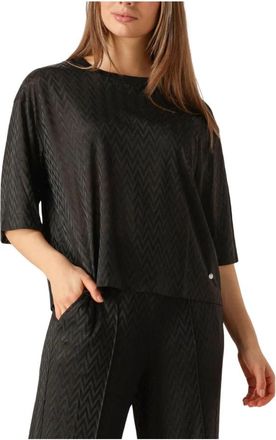 Mos Mosh Zwarte Tee Tash O-Ss Soni - Dames - Blouses - Zwart - XS - Overhemden