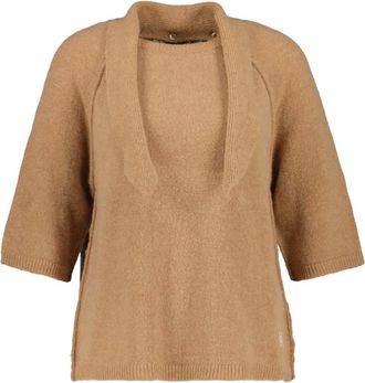 Smith & Soul Ronde hals gebreid - Dames - Truien - Bruin - Maat: XS
