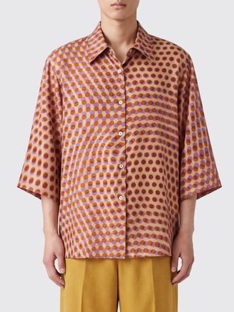 Dries Van Noten Relaxed Fit Polka-Dot Cotton Poplin Shirt