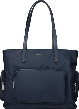 Michael Kors Khai Schoudertas Dames Stof Blauw/Marineblauw